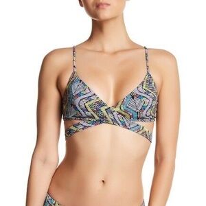 L Space Chloe Reversible Wrap Bikini Top